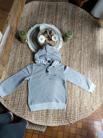 Pull Fin à capuche rude boy's 6 ans