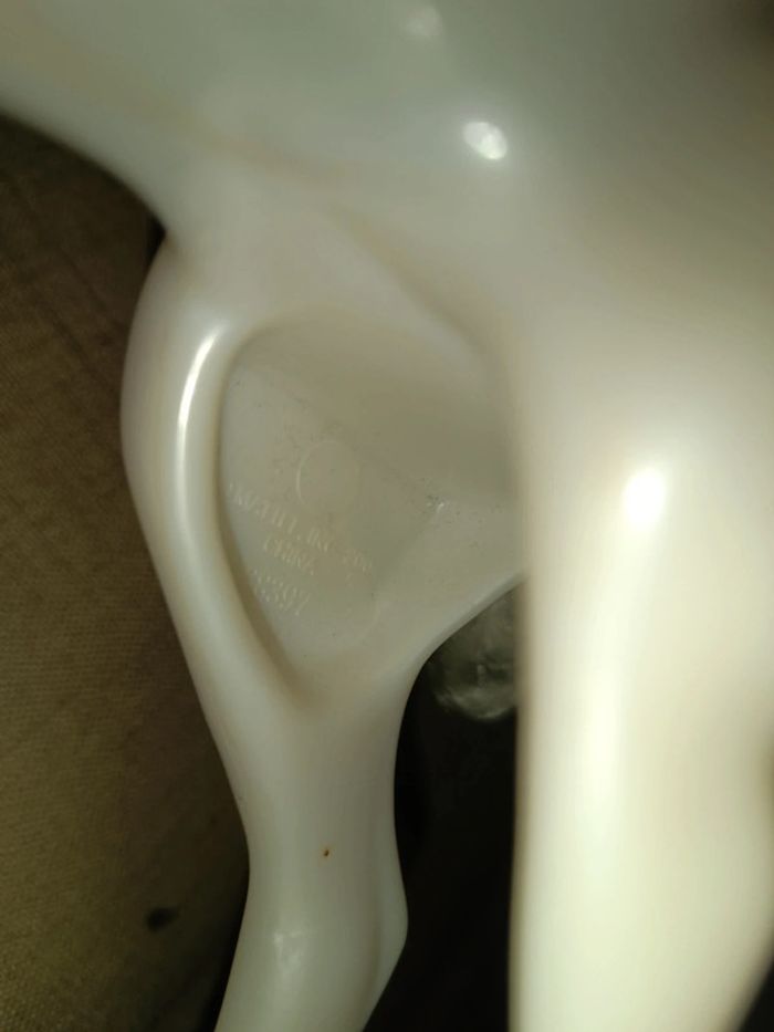 Cheval barbie blanc white mattel 2004 glitter paillette violet purple sparkling cendrillon sparkle - photo numéro 11