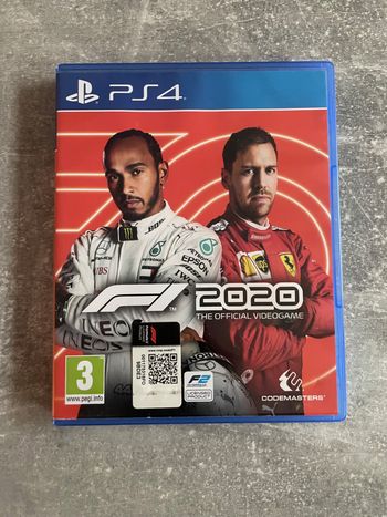 Jeu pour sony PS4, F1 2020, formula one 2020 en anglais.