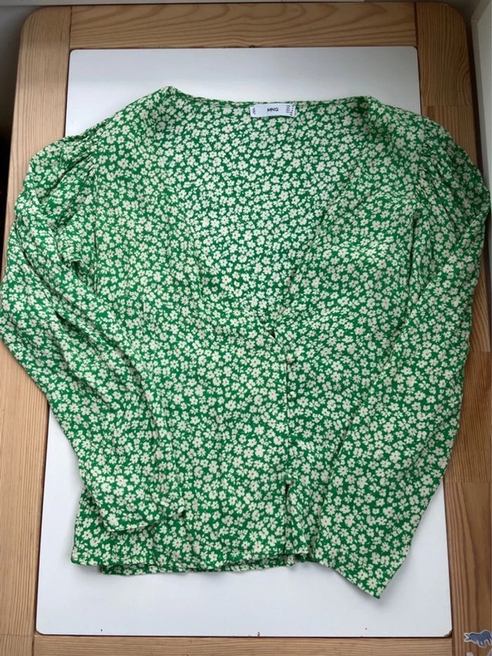 Blouse croisée boutons