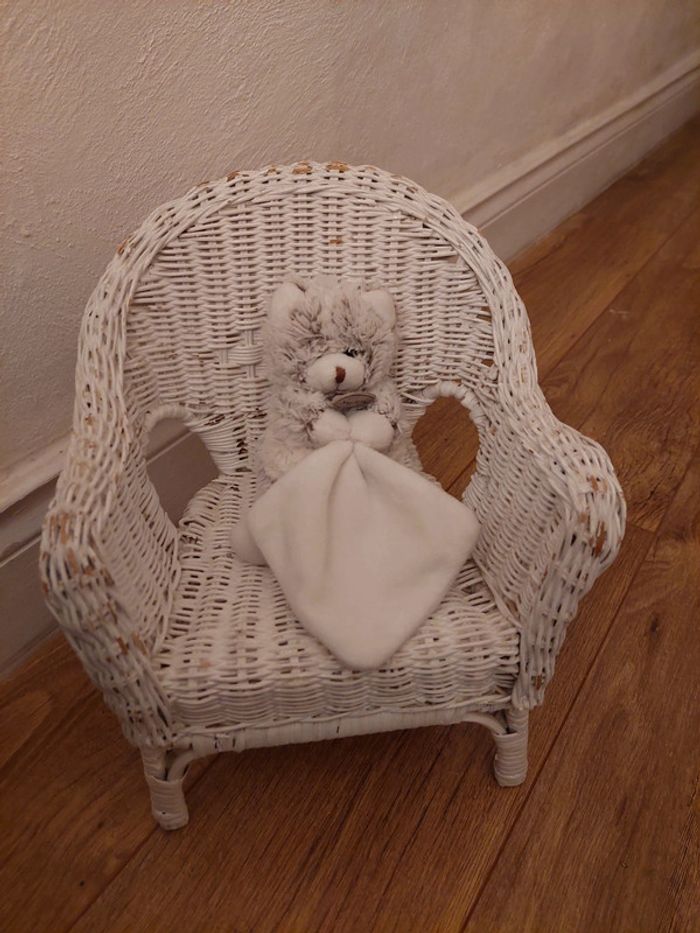 Doudou ourson gris Baby Nat Les Flocons