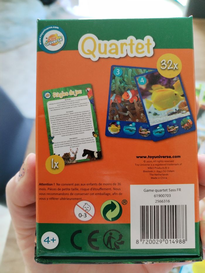 Jeu de cartes quartet - photo numéro 2