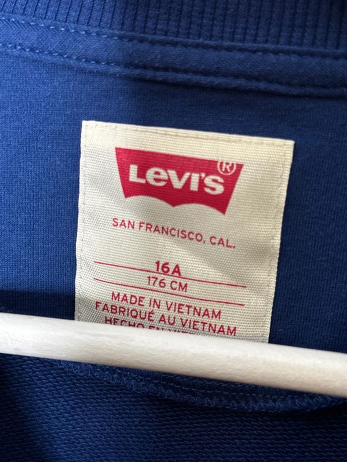 Sweat, léger bleu, Levis, taille 16 ans - photo numéro 4