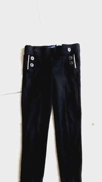 Vêtement fille pantalon jegging noir Okaïdi 3 ans