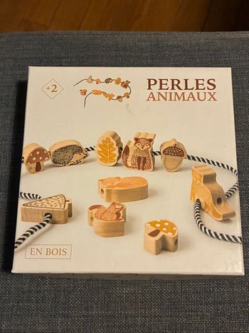 Perles à enfiler animaux
