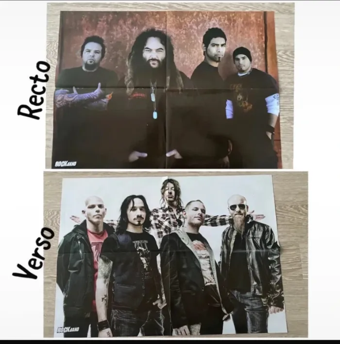 Lot de 6 poster metal / poster rock / poster groupe de rock - photo numéro 4