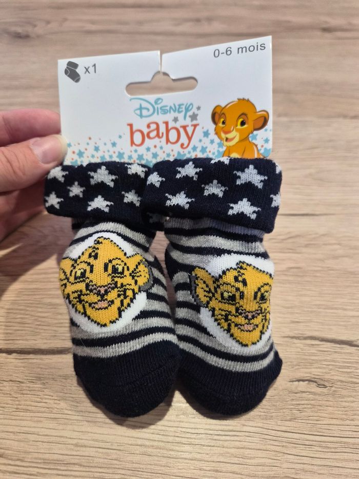 Lot de chaussettes Le roi lion, Disney, 0-6 mois. - photo numéro 3