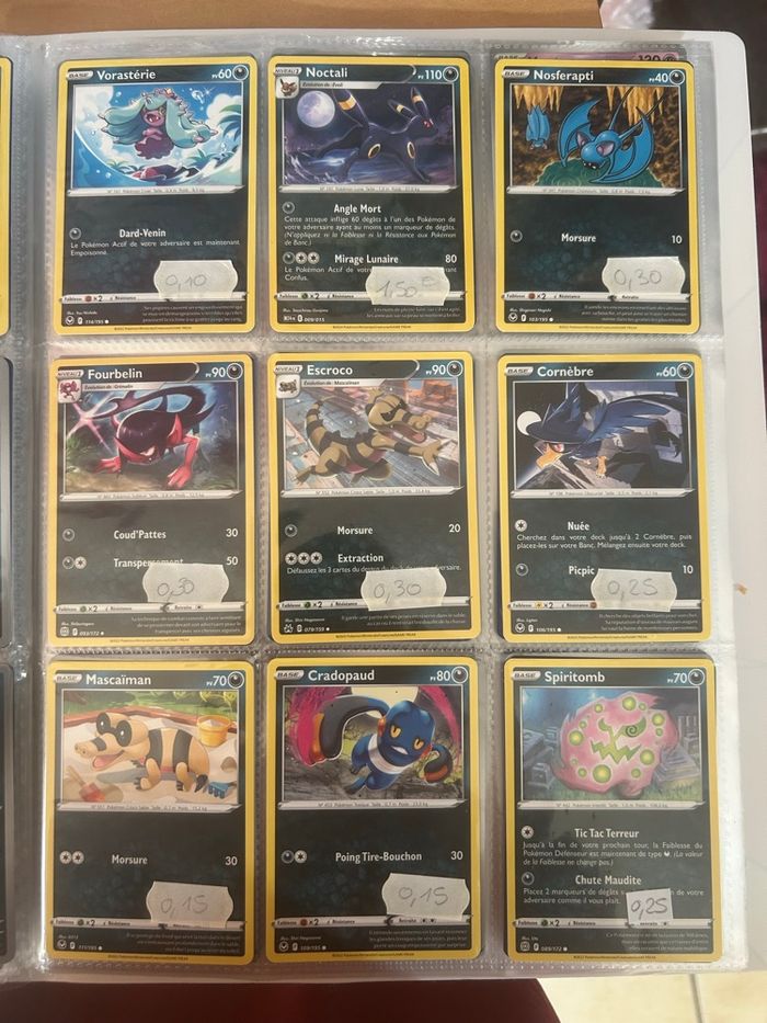 Carte Pokémon type obscurité