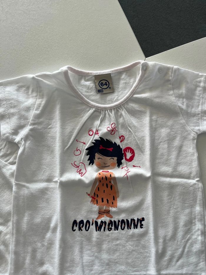 Lot de deux tee shirts MC 64 12 mois - photo numéro 5