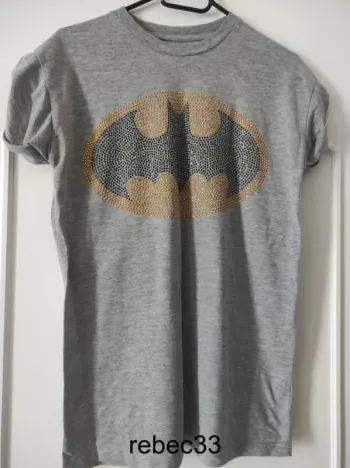 T-shirt batman logo strass