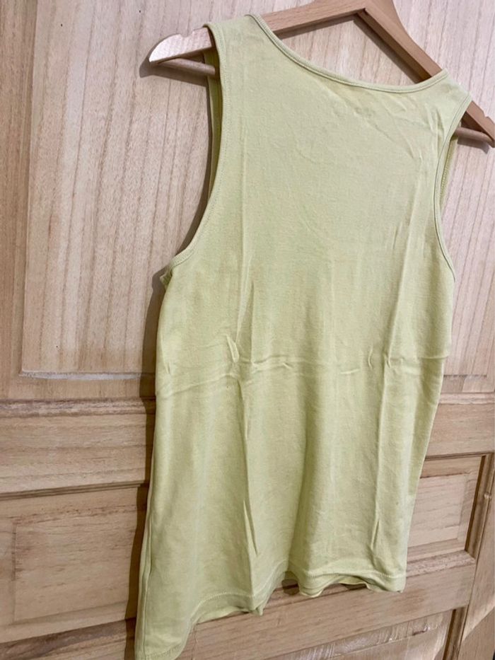 Débardeur simple basic couleur un vert anis taille L - photo numéro 7