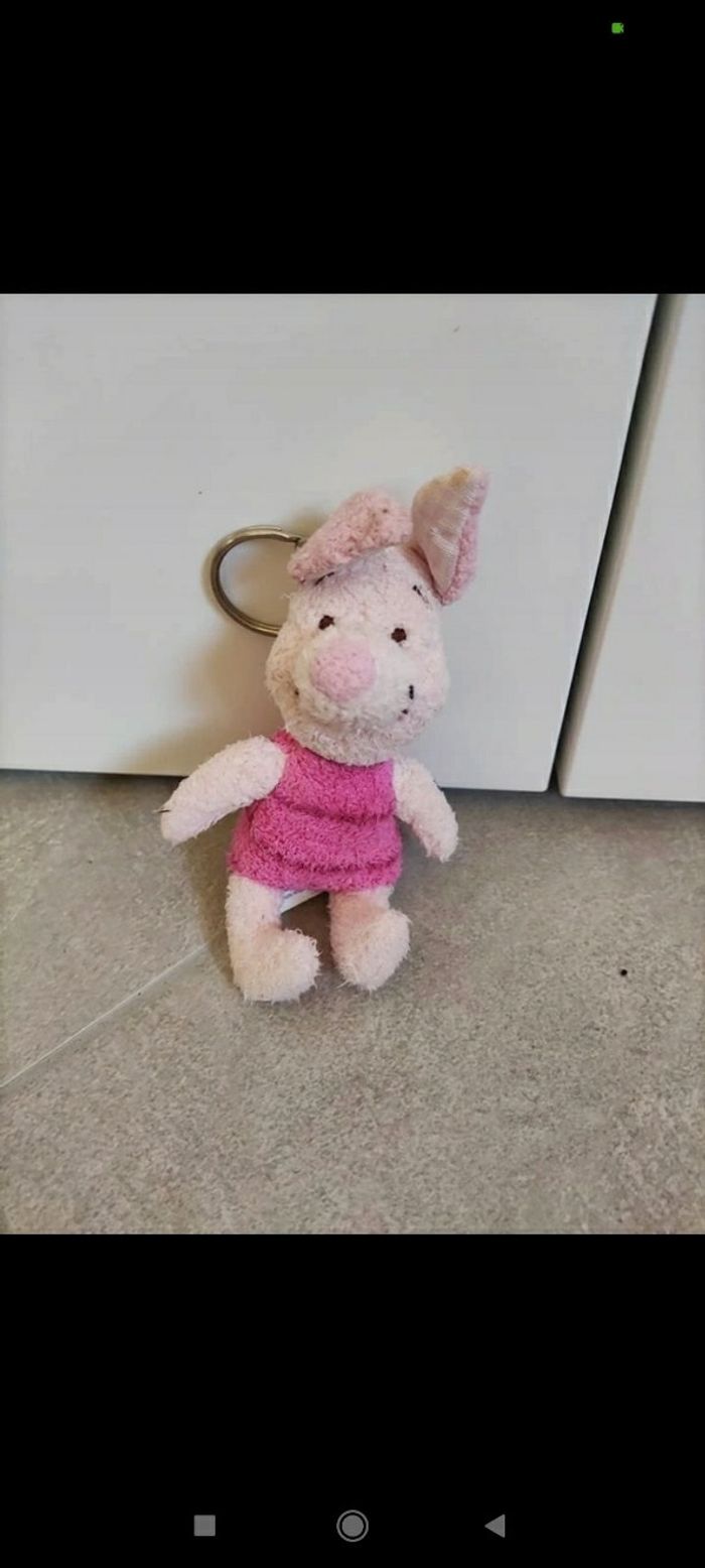 Porte clé en peluche porcinet