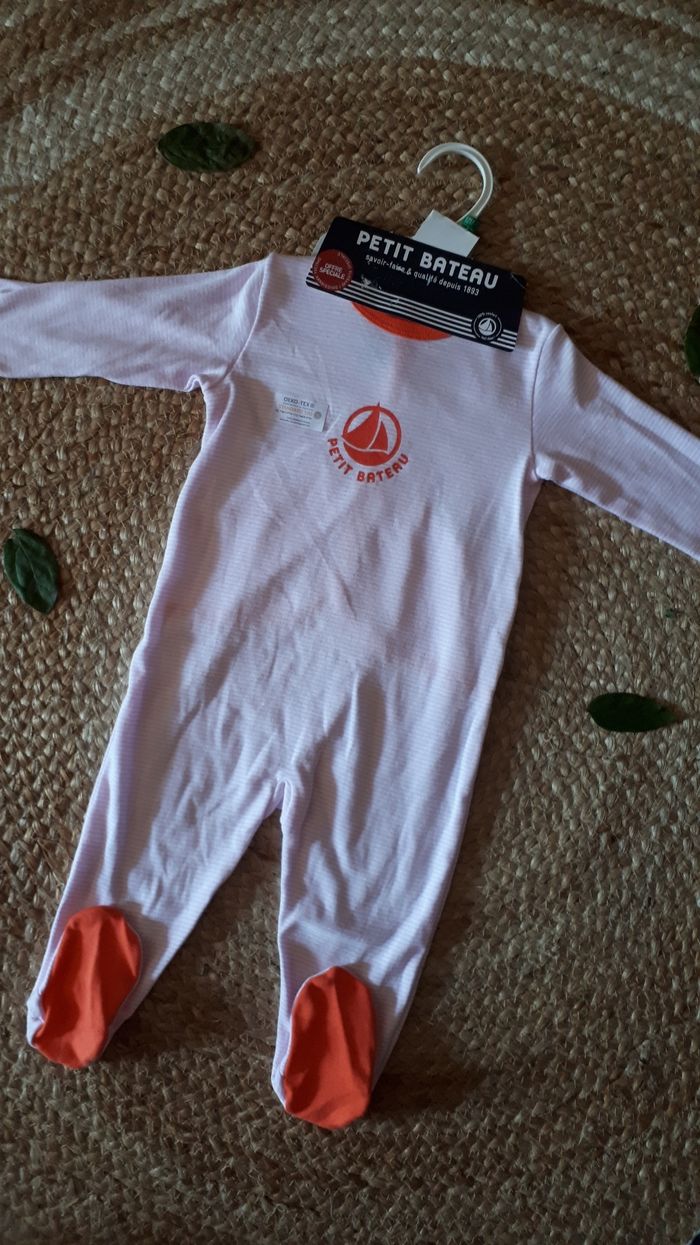 Pyjama dors bien coton fille Petit bateau neuf - 12 mois - photo numéro 4