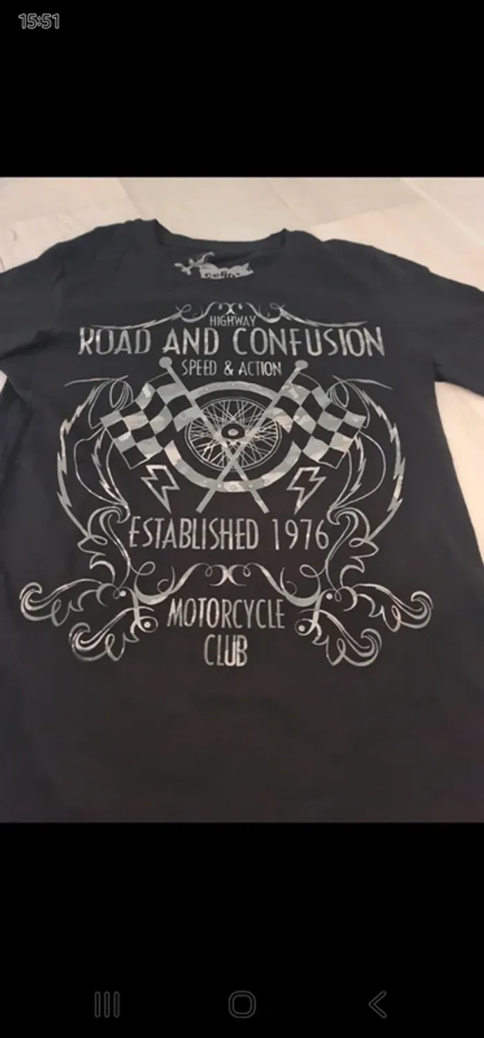 Tee-shirt Celio neuf taille S Rock'n Roll - photo numéro 3