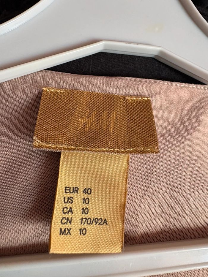 Robe moulante noire et beige H&M 40 - photo numéro 8