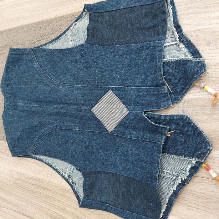 Gilet sans manches en jean - photo numéro 2