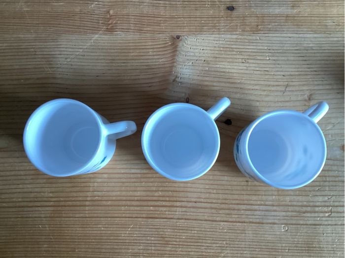 6 Tasses à café motif myosotis Arcopal - photo numéro 7