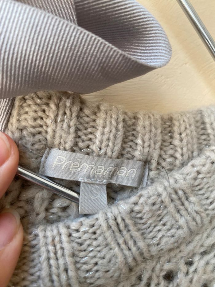 Pull beige Premaman S - photo numéro 8