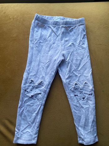 Legging motif chat taille 12/18mois