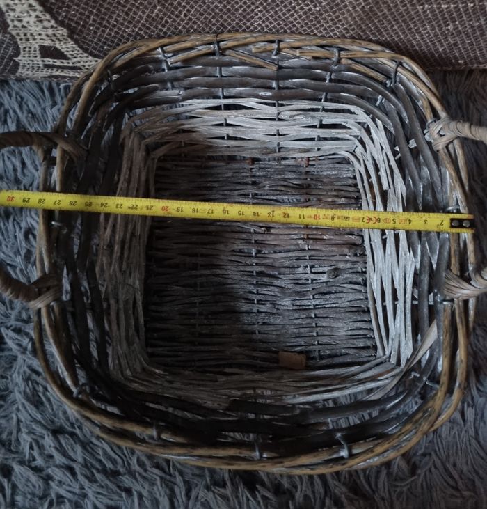 Corbeille en osier (panier) vintage - photo numéro 5