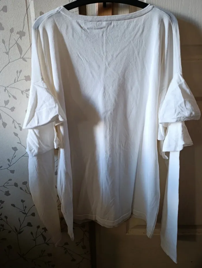 Neuf magnifique pul blanc cassé Esqualo taille M coupe originale - photo numéro 2