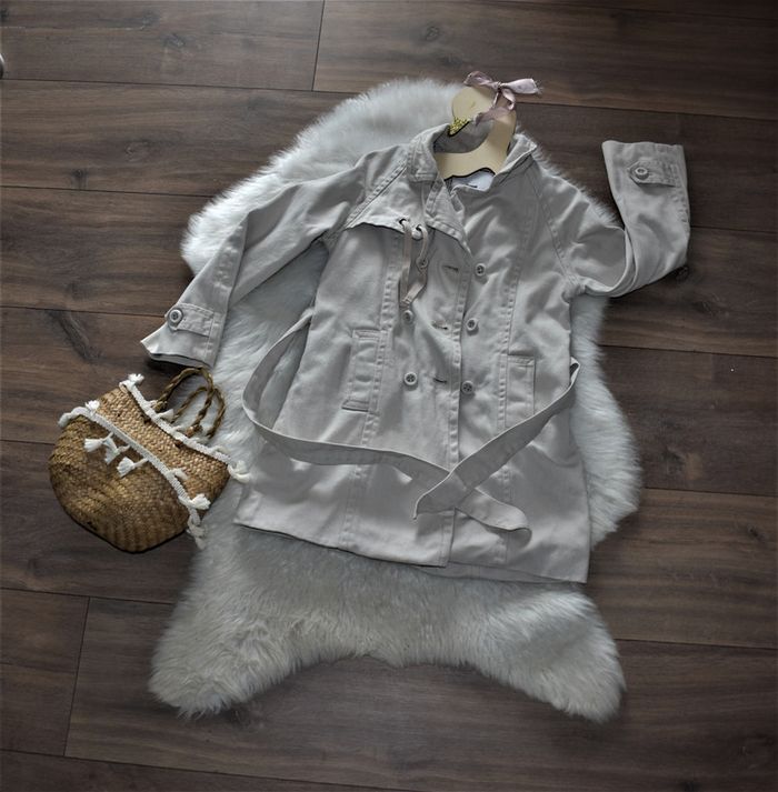 Jacadi manteau trench beige 6 ans idéal rentrée  (ST)