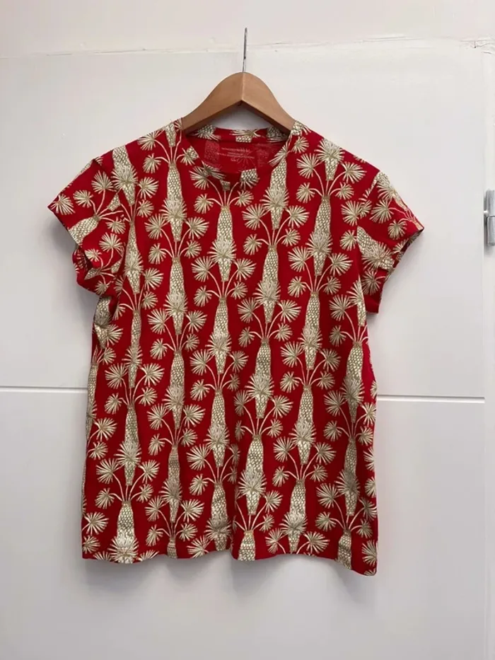 Superbe TShirt coton bio Monoprix 🌸 T 2 38 40 - photo numéro 5
