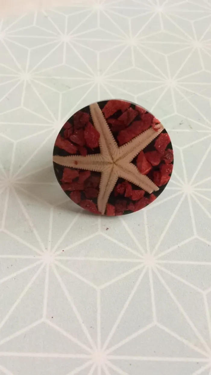 Bague étoile de mer neuve