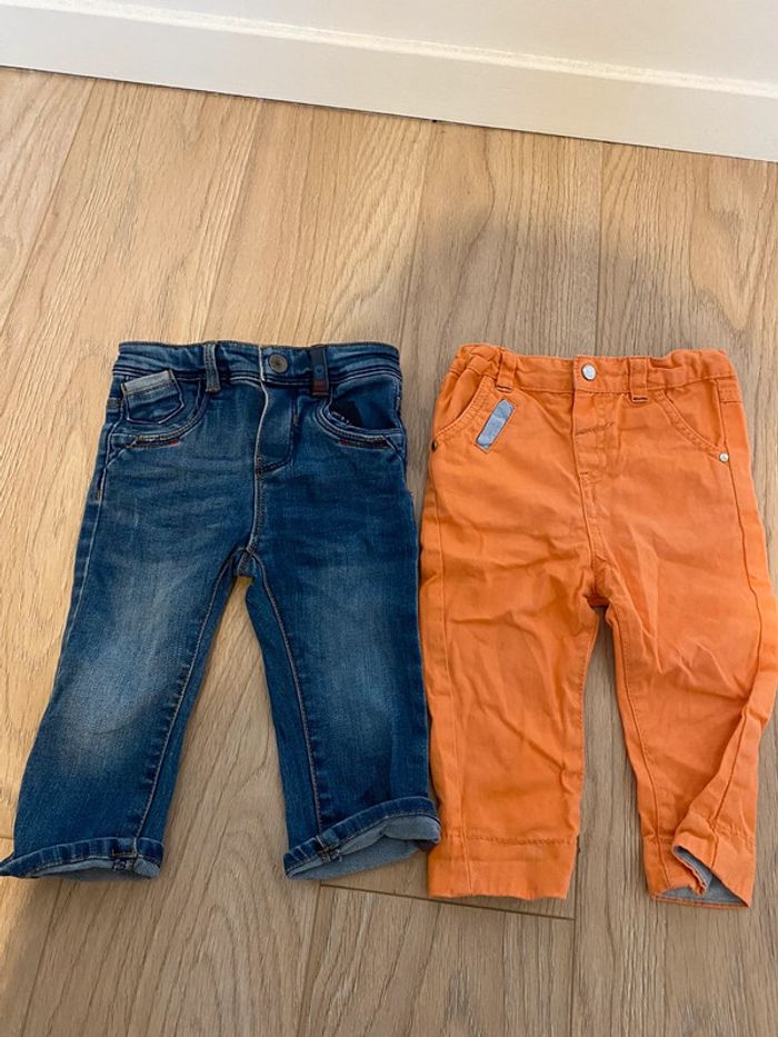 Lot de 2 jean neuf 12 mois obaibi