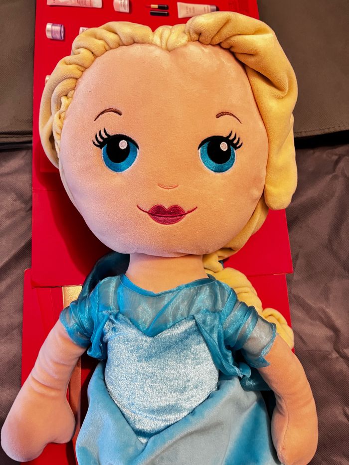 Grande Poupée peluche la reine des neiges : - photo numéro 3