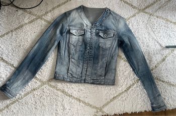 Veste jeans enduit