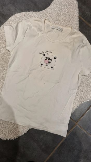 Tee shirt 38 M cache cache blanc