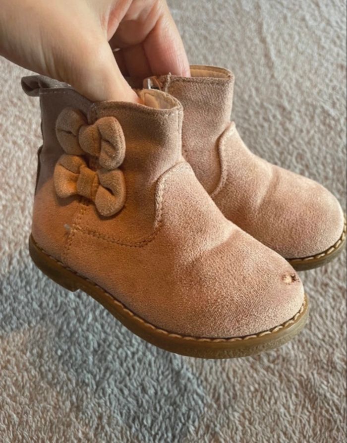 bottines fille, pointure 21 - nœuds côté - Saxo Blues