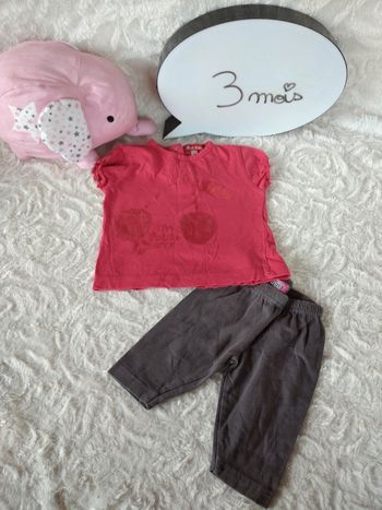 Ensemble été Fille 3 mois Cerise ma petite cherry Miss Cutie