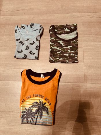 Lot de 3 débardeurs garçon 5-6 ans 