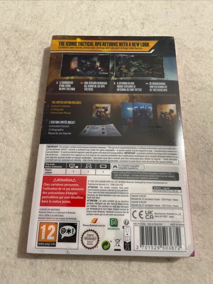 Front Mission 1st Remake Limited Edition Jeu Nintendo Switch FR - photo numéro 2