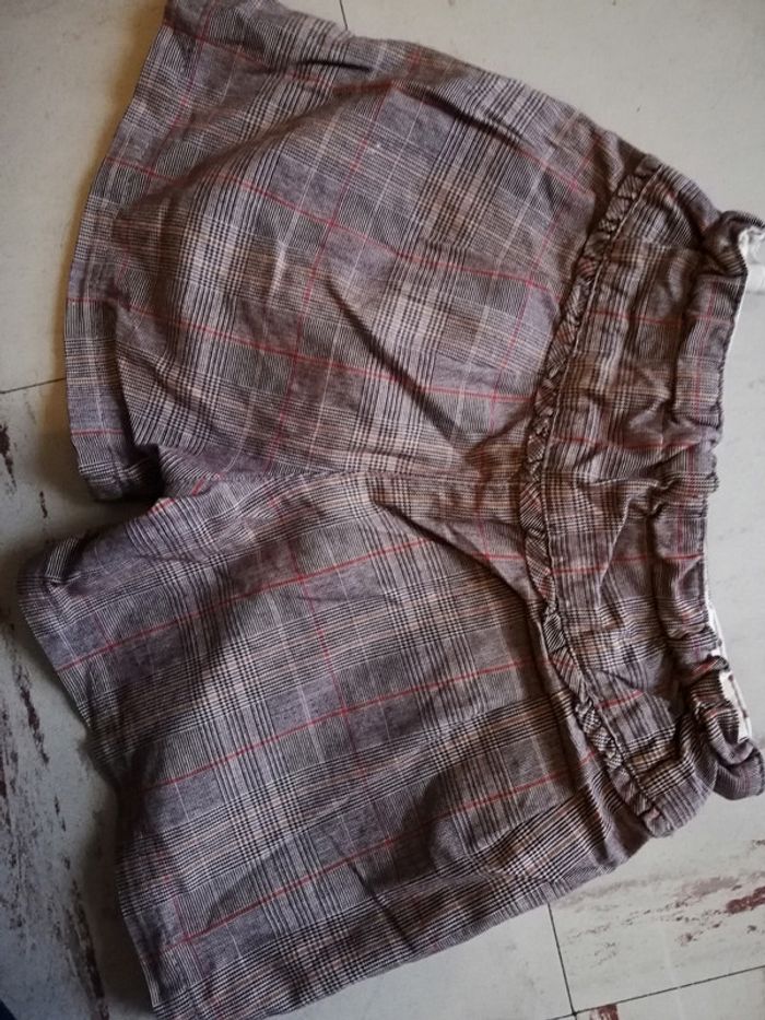 Short classe sergent major marron à carreaux - photo numéro 2