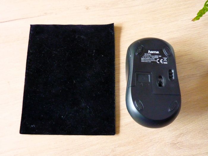 Sourie sans fil + Pochette protection etui velours pc LS2 neuf noir - photo numéro 2