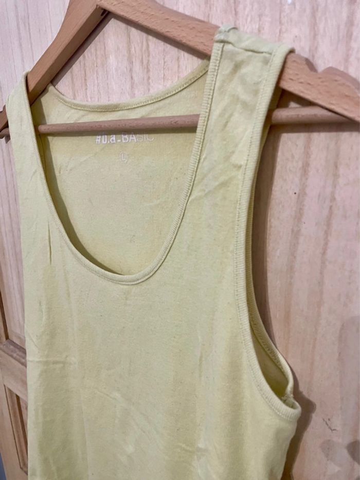 Débardeur simple basic couleur un vert anis taille L - photo numéro 5