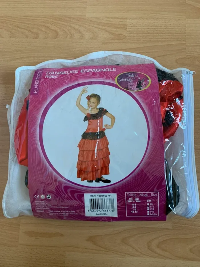 Déguisement Danseuse Espagnole 4-6ans (110cm) - photo numéro 7