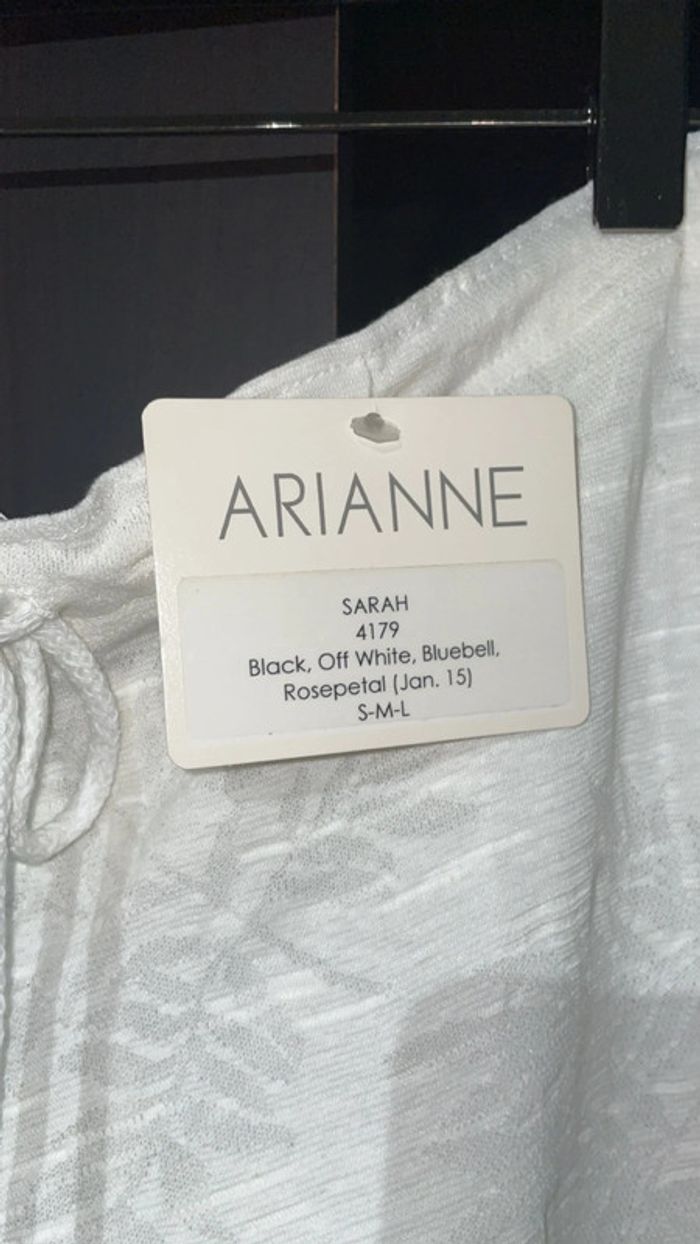Corsaire blanc stylé vintage TS/M Arianne Neuf avec étiquette - photo numéro 3