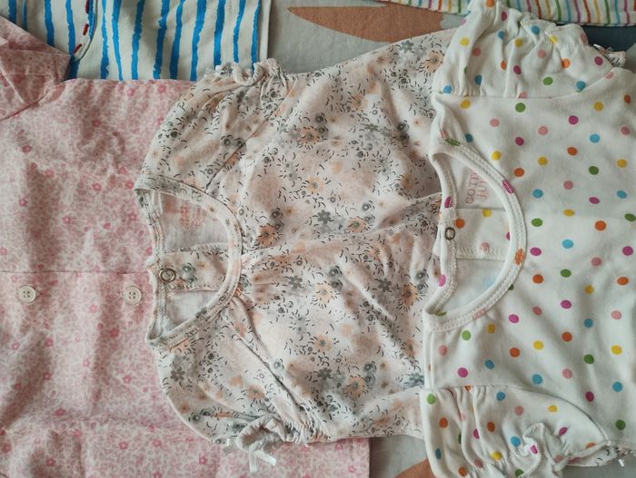 Lot Barboteuse Combishort Robe bébé fille - photo numéro 3