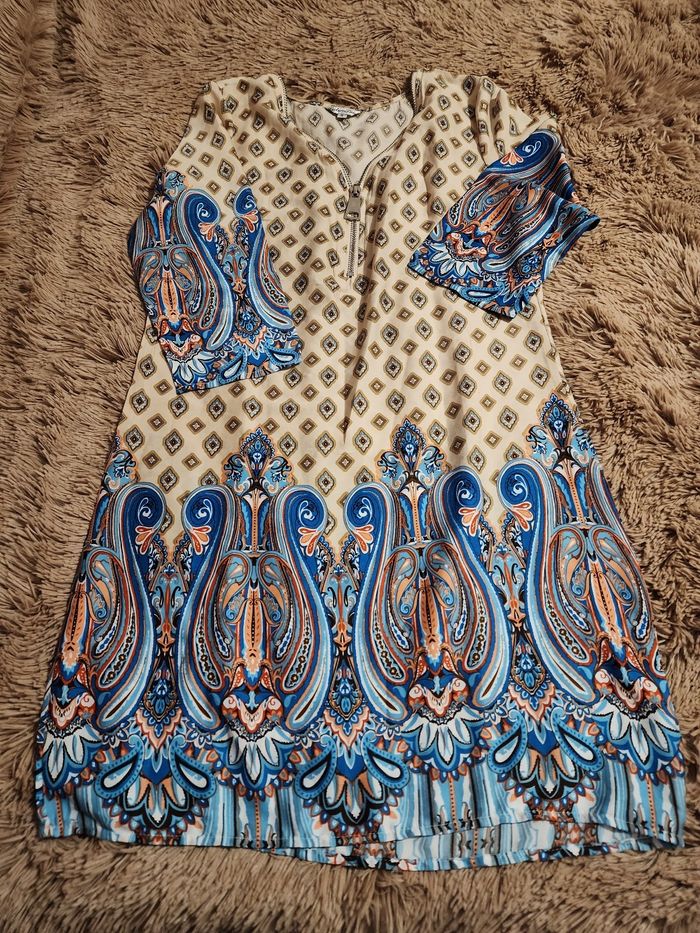 Tunique à fermeture éclair