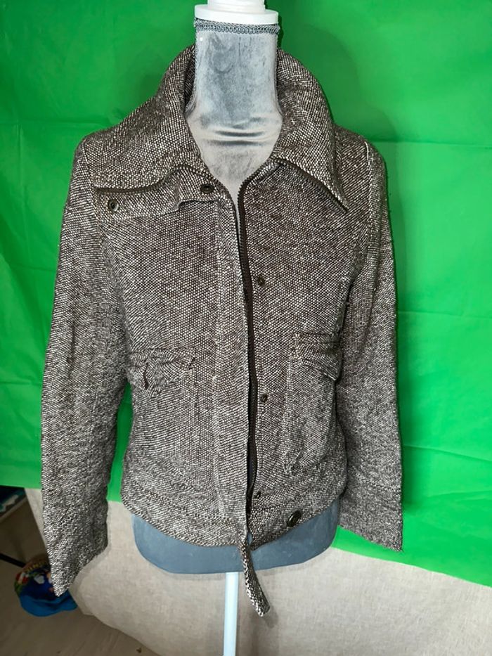 Veste marron beige taille 42