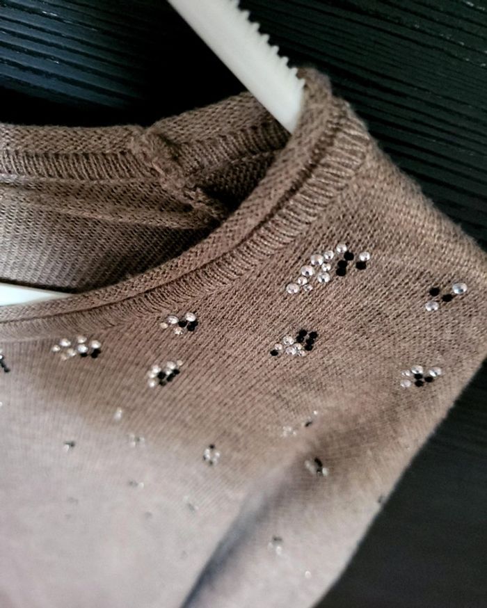 Lot 2 ponchos et un gilet festifs strass L/XL - photo numéro 2