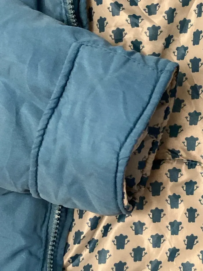 Combinaison ski bébé 6/9M bleu - photo numéro 5