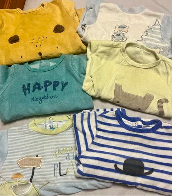 Lot de 6 grenouillères