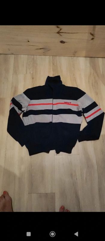 Veste adidas vintage en peau de peche mixte