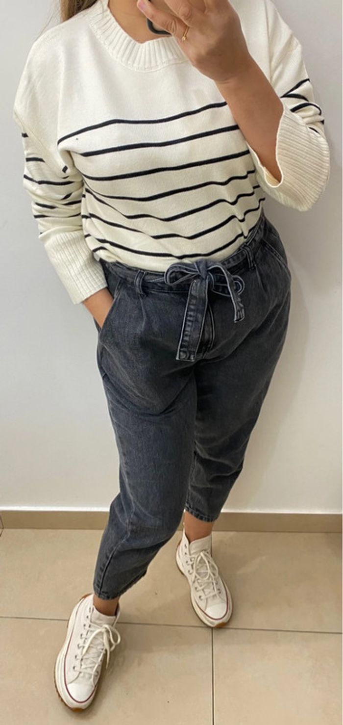 Pull Marinière Taille M-L - photo numéro 3