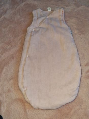 Magnifique turbulette en gaz de coton rose claire- TOG 3.3 - 0-6mois - BB&CO